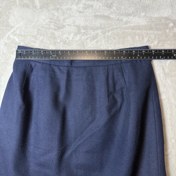 Worthington Navy Blue Wool Blend Pencil Skirt | Size 12 | Lined - Picture 6 of 9